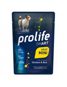 prolife dog smart adult mini busta 100gr chicken&rice zpu.39353