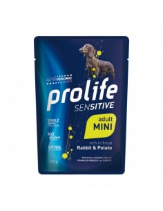 prolife dog sensitive adult mini busta 100gr rabbit&potato zpu.39704