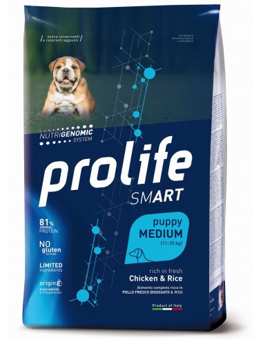 prolife dog smart 2,5kg puppy medium...