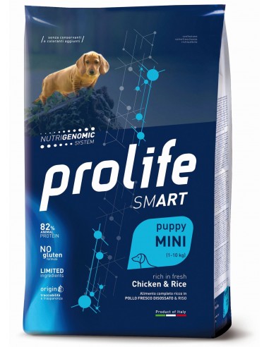 prolife dog smart 7kg puppy mini pollo e riso zpd.34556