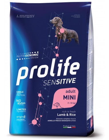 prolife dog sensitive adult mini 2kg lamb&rice zpd.42377