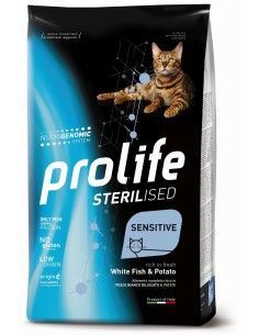 prolife cat sterilised adult 7kg white fish & potato zpd.35881