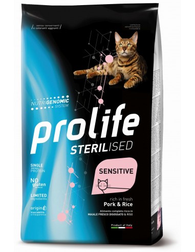 prolife cat sterilised adult busta 85gr pork zpu.40458