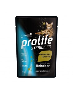 prolife cat sterilised adult busta 85gr reindeer zpu.40441