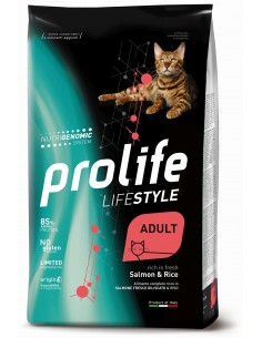 prolife cat lifestyle adult 7kg salmon&rice zpd.35768 taglio prezzo