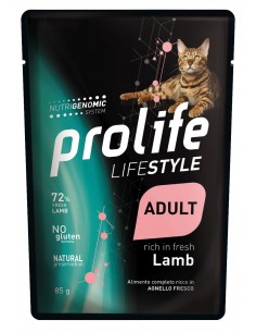 prolife cat lifestyle adult busta 85gr lamb zpu.40298