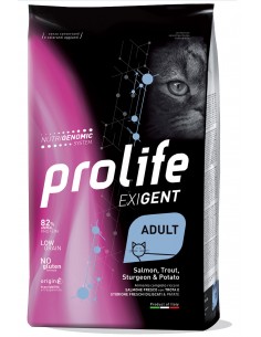 prolife cat exigent adult 400gr salmon,trout,sturgeon&potato zpd.35980