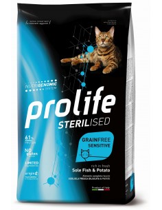 prolife cat adult 1,5kg sterilised sensitive grain free sole,fish&potato zpd.35812