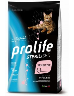 prolife cat adult 1,5kg sterilised sensitive pork&rice zpd.35843