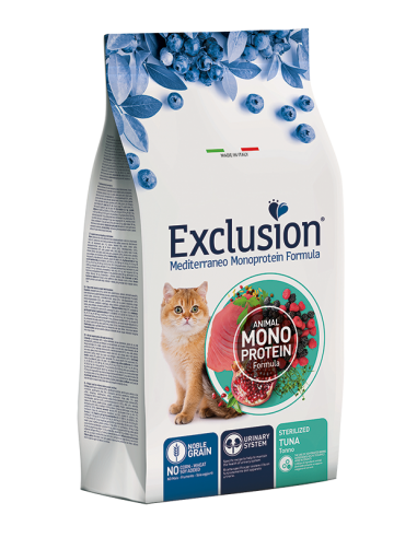 exclusion cat 300gr monoprotein noble grain adult sterilized tonno ngcst03
