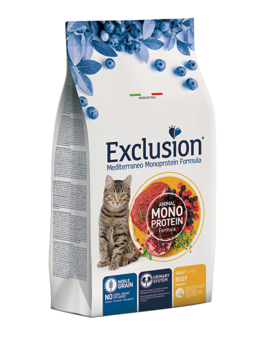 exclusion cat 300gr monoprotein noble grain adult manzo ngcab03