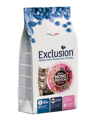 exclusion cat 300gr monoprotein noble grain kitten pollo ngckc03
