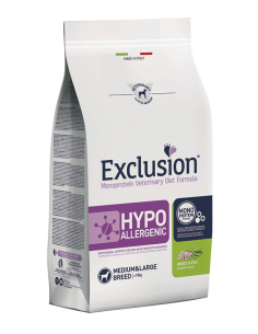exclusion diet dog 12kg adult medium/large hypoallergenic insect and pea hyim11