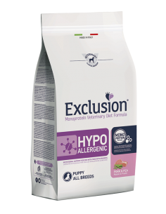 exclusion diet dog 12kg puppy all breeds hypoallergenic pork&pea hypa11