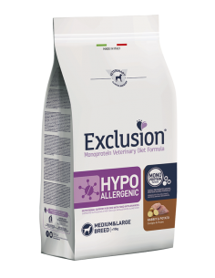 exclusion diet dog 2kg adult medium/large hypoallergenic rabbit&potato hyrm02
