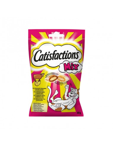 catisfaction cat snack mix formaggio/manzo 60gr 358061