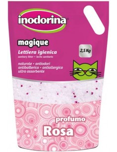 lettiera profumata rosa inodorina magique 5lt 120.0010.005