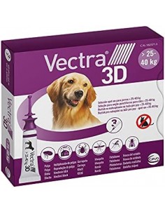 vectra 3d cane 25-40kg 3 pipette off - 20%