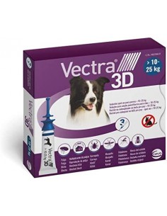 vectra 3d cane 10-25kg 3 pipette off - 20%