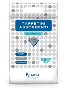 arya tappetini con carboni attivi e adesivi 60x90 40pz trpcar.cntap10 off