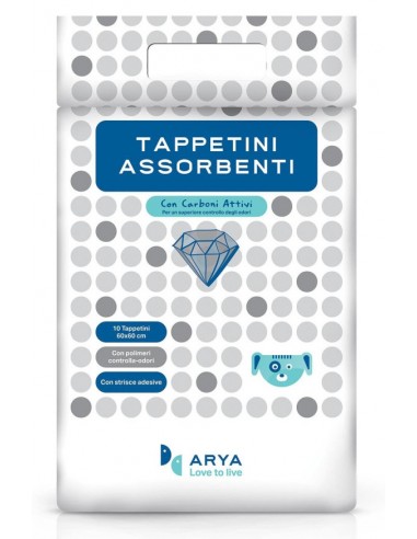 arya tappetini con carboni attivi e adesivi 60x90 10pz trpcar.cntap07 off