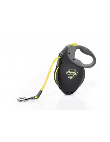 croci c5055684 flexi guinzaglio professional giant tape l fettuccia neon 8m nero c5055478