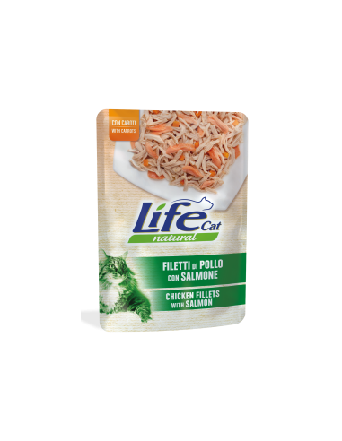 lifecat nat 70gr busta filetti di pollo con salmone 10133 (ex 10122) off zg
