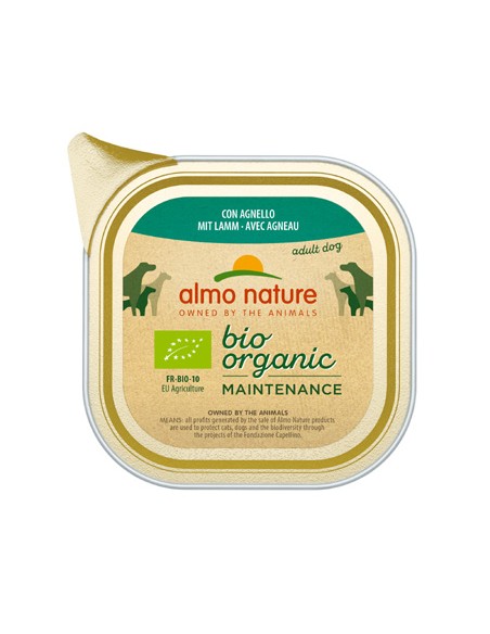ALMO DOG BIORGANIC PATE' VASCHETTA 100GR CON AGNELLO 260 