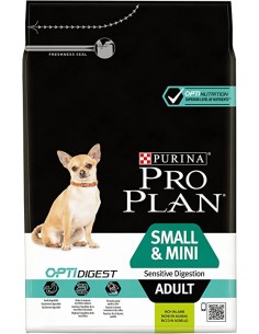 pro plan dog 3kg adult small/mini agnello sensitive digestion optidigest 12377367