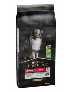 PRO PLAN DOG 14KG ADULT MEDIUM SENSITIVE DIGESTION OPTIDIGEST AGNELLO 12366972