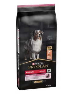 PRO PLAN DOG 14KG ADULT MEDIUM SENSITIVE SKIN OPTIDERMA SALMONE 12367239