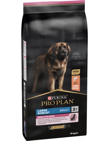 PRO PLAN DOG 14KG ADULT LARGE ROBUST SENSITIVE SKIN OPTIDERMA SALMONE 12377394