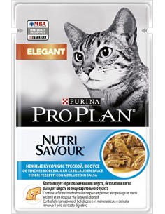 pro plan cat 85gr busta adult elegant teneri pezzetti con merluzzo in salsa 12457376 (ex dermaplus 12342823)