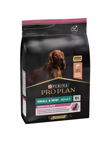 pro plan dog 3kg adult small/mini salmone sensitive skin optiderma 12272215