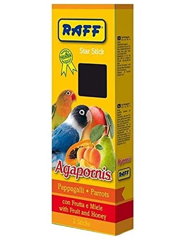 raff star-stick 112gr agapornis 2pz...