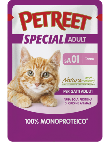 petreet busta 70gr 100% tonno a55020
