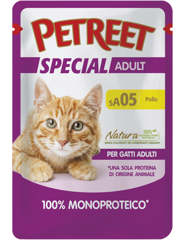 petreet busta 70gr 100% pollo a55024