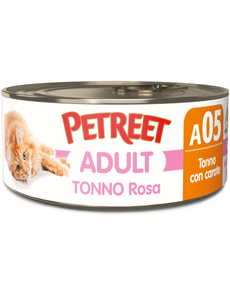 petreet nat 140gr tonno rosa carote a53148