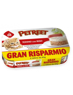 petreet nat 6x85gr tonno con riso a51065
