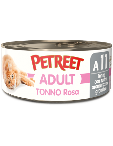petreet nat 70gr tonno rosa e surimi gusto granchio a53070