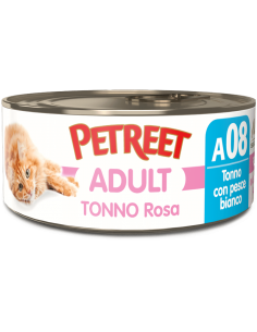 petreet nat 70gr tonno rosa con pesce bianco 53067