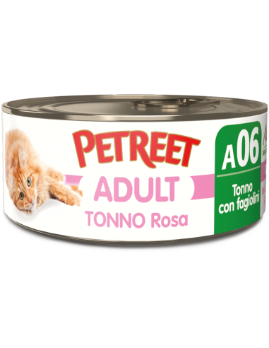 petreet nat 70gr tonno rosa con fagiolini a53065