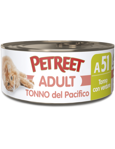 petreet nat 70gr tonno del pacifico con verdure a53130 (ex a53090)