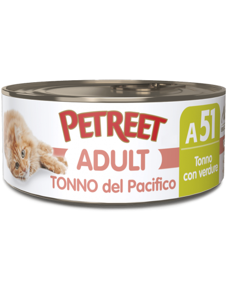 petreet nat 70gr tonno del pacifico con verdure a53130 (ex a53090)