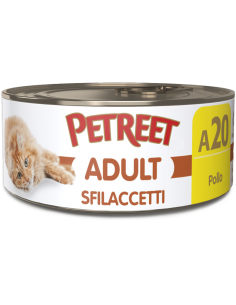 petreet nat 70gr sfilaccetti pollo a53522 (ex a53515)
