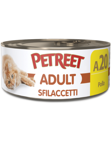 petreet nat 70gr sfilaccetti pollo a53522 (ex a53515)