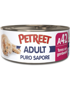 petreet nat 70gr puro sapore tonno con gamberetti a53402 (ex a53162)