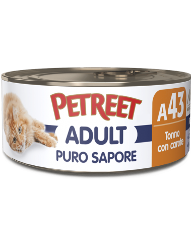petreet nat 70gr puro sapore tonno carote a53403 (ex a53163)