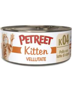 petreet nat le vellutate 60gr kitten pollo con latte di capra a53188