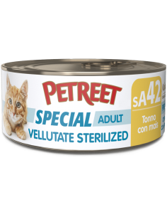 petreet nat vellutate sterilized 70gr tonno mais a53172